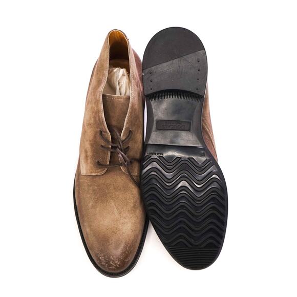 $975 DOUCAL\'S - Tan Suede Distressed Chukka Boots - US 10 (43EU) main image 6
